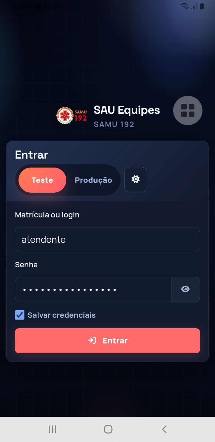 Login com seleção de ambiente operacional